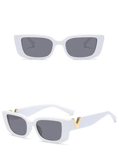 Women's Rectangular 'Metro' Plastic Sunglasses