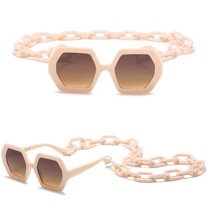 Women's  Square Bell'  Plastic Sunglasses