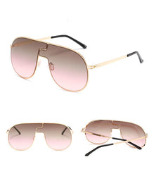 Women's Oval 'Beach Boys' Alloy Sunglasses