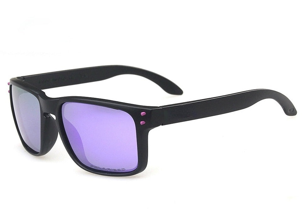 Men's Polarized Square 'Trevor Sign' Plastic Sunglasses