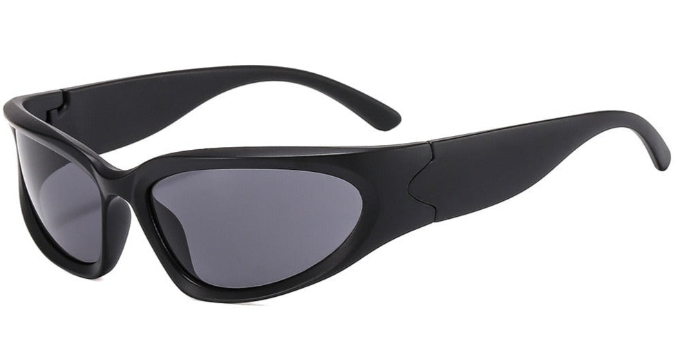 Women's Punk Rectangular 'Kelly Eye Wear' Plastic Sunglasses