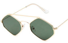 Women's Small Oval 'Alynx' Metal Sunglasses