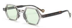 Men's Retro Polygon 'Fire Bred' Plastic Sunglasses