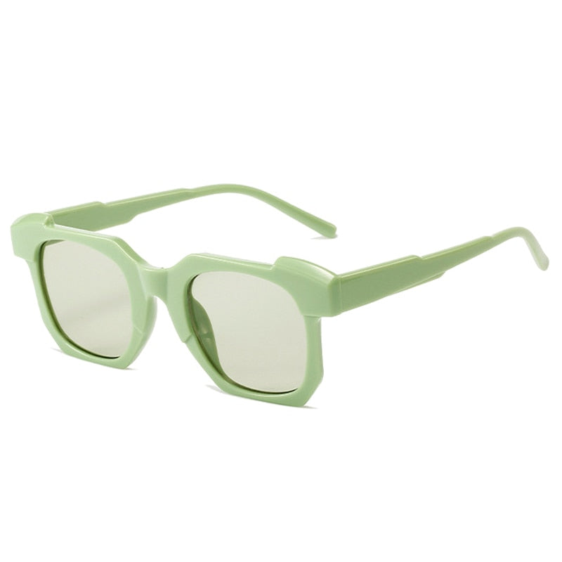 Unisex Vintage Square 'Fiesty Puma' Plastic Sunglasses