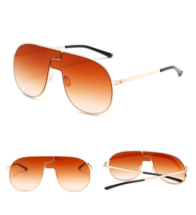 Women's Oval 'Beach Boys' Alloy Sunglasses