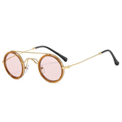 Unisex Vintage Round 'Imperial Circle' Metal Sunglasses