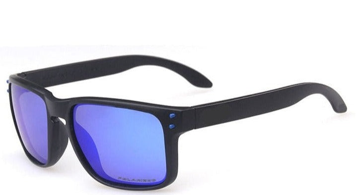 Men's Polarized Square 'Trevor Sign' Plastic Sunglasses