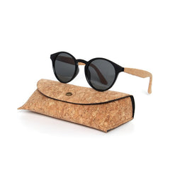 Men's Round Polarized 'Carlow' Wooden Sunglasses