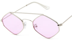 Women's Small Oval 'Alynx' Metal Sunglasses