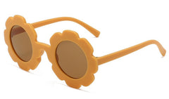 Kid's Girl Round 'Sunny Flower' Plastic Sunglasses