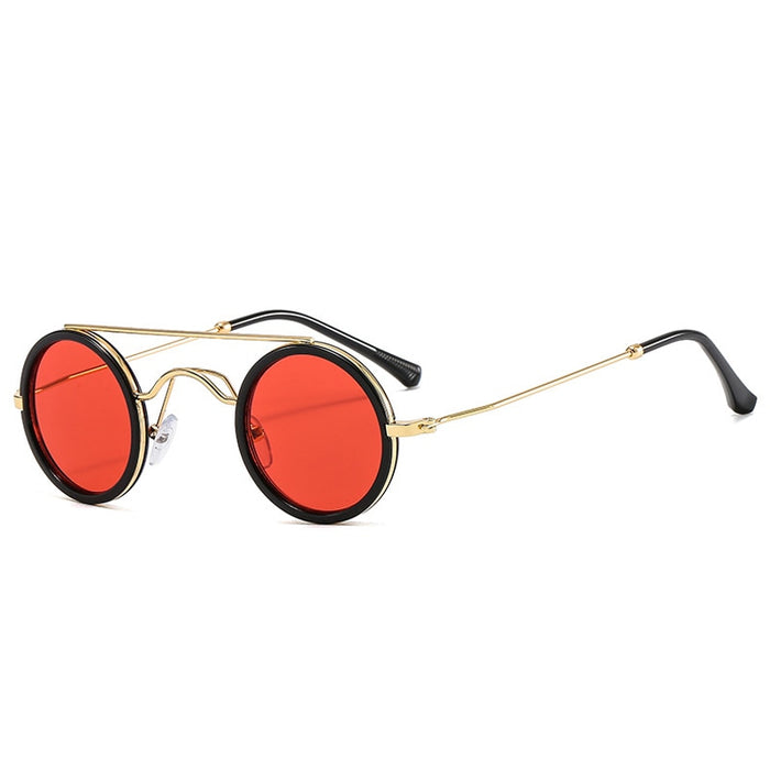 Unisex Vintage Round 'Imperial Circle' Metal Sunglasses