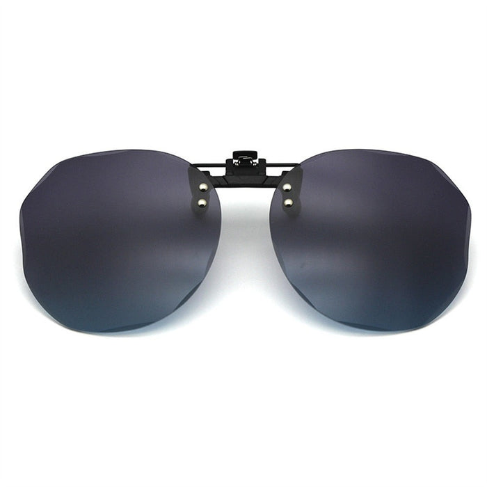 Women's Rimless Hexagon 'Shadow Love' Plastic Sunglasses