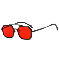 Women's Retro Hexagon 'Fallen Brisk' Metal Sunglasses