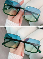 Women's Rectangle 'Jessy' Plastic  Sunglasses