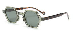 Men's Retro Polygon 'Fire Bred' Plastic Sunglasses