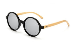 Women's Round Bamboo 'Sagalit' Wooden Sunglasses