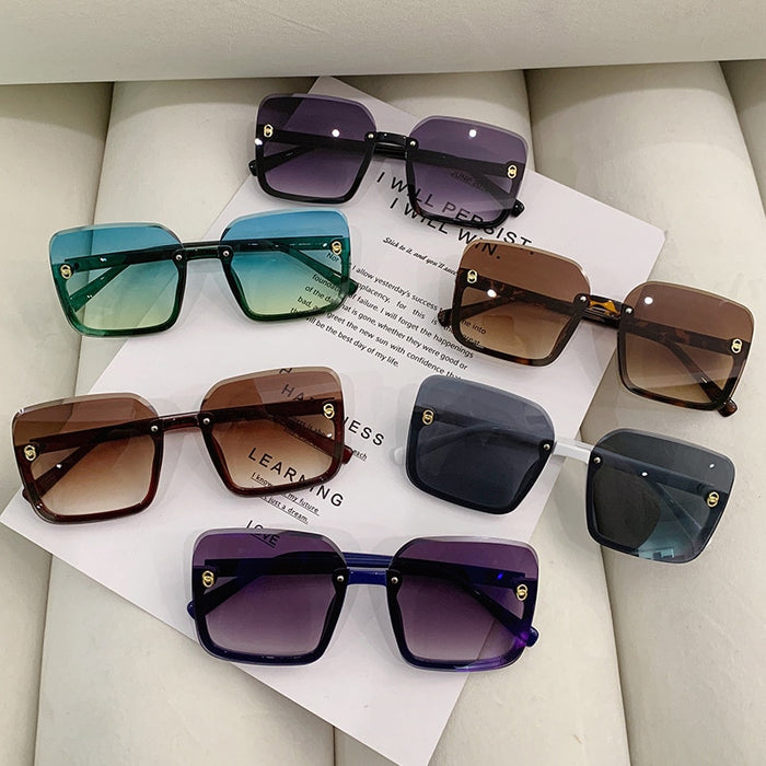 Women's Rectangle 'Jessy' Plastic  Sunglasses