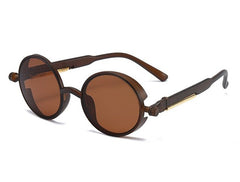 Men's Vintage Round 'Baron Von' Metal Sunglasses