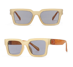 Men's Square 'Glare Sky' Plastic Sunglasses