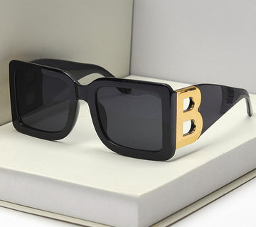 Women's Luxury Square 'The Letter B' Plastic Sunglasses