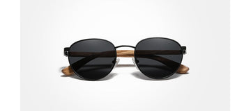 Men's Polarized Square 'Oak' Wooden Sunglasses