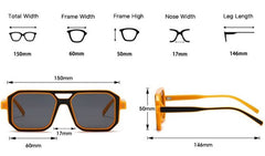 Women's Vintage Polygon 'Javelin' Plastic Sunglasses