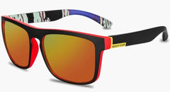 Unisex Square Polarized 'Raven' Plastic Sunglasses