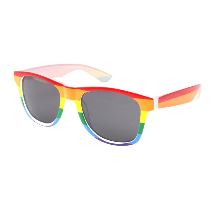 Unisex Retro Rectangular 'Rainbow'  Sunglasses