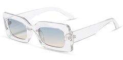 Women's Vintage Rectangle 'Boulder' Plastic Sunglasses