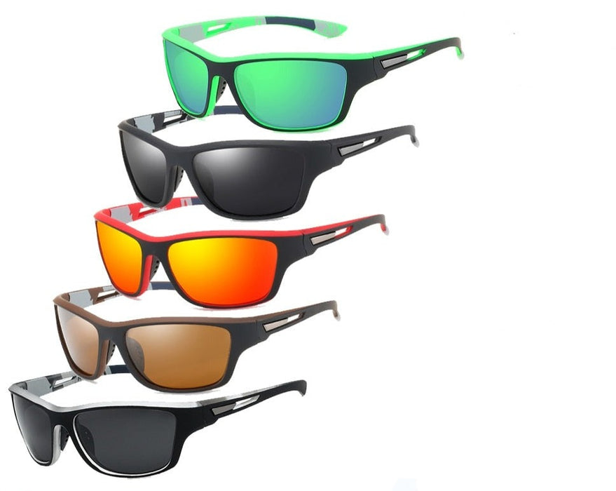 Unisex Cycling Polarized 'Kermit' Plastic Sports Sunglasses