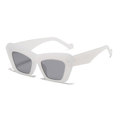 Women's Retro Jelly Frame 'Block Dash' Cat Eye Sunglasses