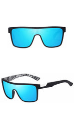 Unisex Classic Square 'Sun Stop' Plastic Sunglasses