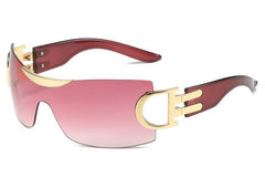 Women's Sports 'Morwen' Plastic Sunglasses