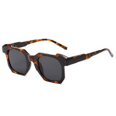 Unisex Vintage Square 'Fiesty Puma' Plastic Sunglasses