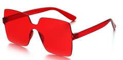 Women's Oversized Square 'Chasm ' Plastic Sunglasses