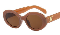 Women's Oversized Oval 'Circle of my Eye' Plastic Sunglasses