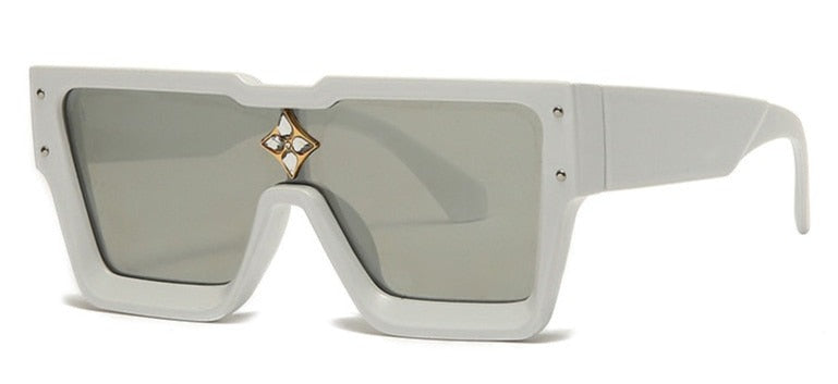 Women's Oversized Square 'Vanilla Eye Glass' Plastic Sunglasses