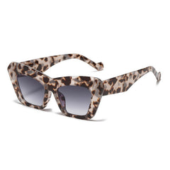 Women's Retro Jelly Frame 'Block Dash' Cat Eye Sunglasses