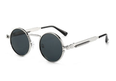 Men's Vintage Round 'Baron Von' Metal Sunglasses