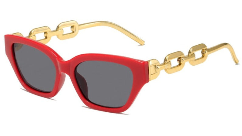 Women's Vintage Cat Eye 'Golden' Plastic Sunglasses