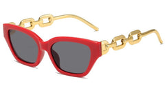 Women's Vintage Cat Eye 'Golden' Plastic Sunglasses