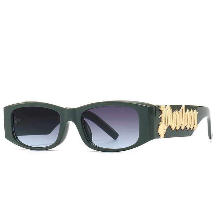Women's Luxury Rectangular 'Snazzy Shades' Uv400 Sunglasses