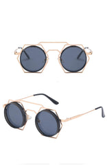 Unisex Round Steampunk ' Magic Spells' Plastic Sunglasses