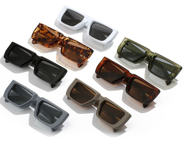 Men's Rectangular 'The Hammer Man' Plastic Sunglasses