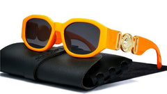 Women's Vintage Oval 'Chains' Plastic Sunglasses