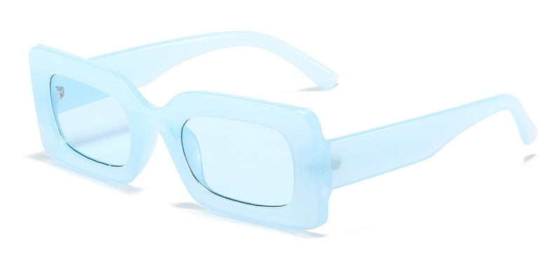 Women's Vintage Rectangle 'Boulder' Plastic Sunglasses