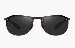 Men's Polarized Oval 'Matrix 101' Plastic Sunglasses