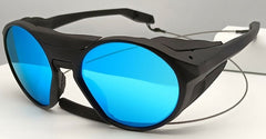 Men's Oval Polarized 'Ebony' Metal Sunglasses