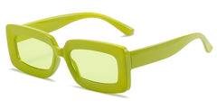 Women's Vintage Rectangle 'Boulder' Plastic Sunglasses