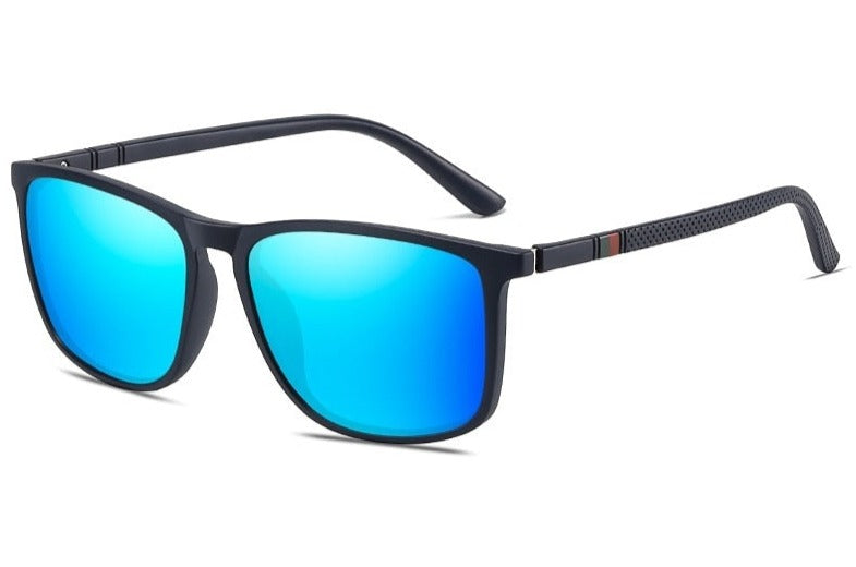 Men's Square Polarized 'Freedom ' Plastic Sunglasses